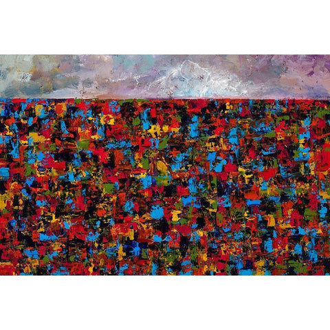 Haze Black Modern Wood Framed Art Print with Double Matting by Foster, Joseph Marshal