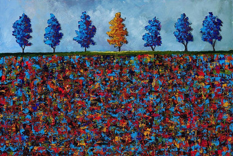 1 out of 7 White Modern Wood Framed Art Print with Double Matting by Foster, Joseph Marshal