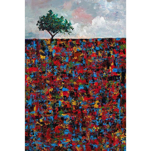 One Black Modern Wood Framed Art Print by Foster, Joseph Marshal