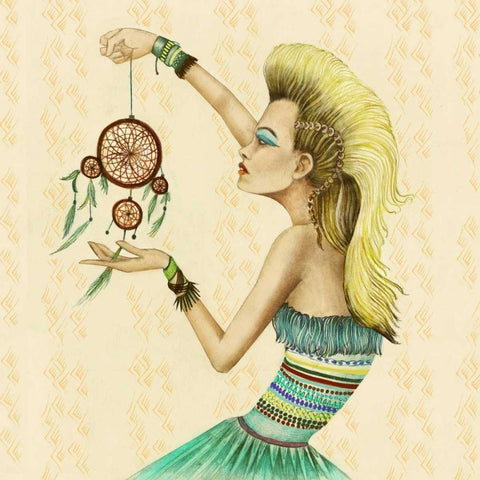 Dreamer White Modern Wood Framed Art Print by Goddess, Jami