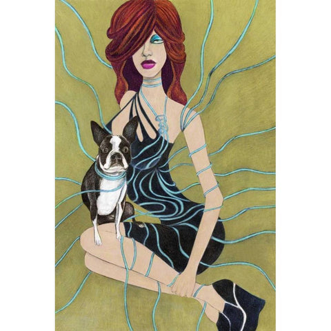 Ruca White Modern Wood Framed Art Print by Goddess, Jami