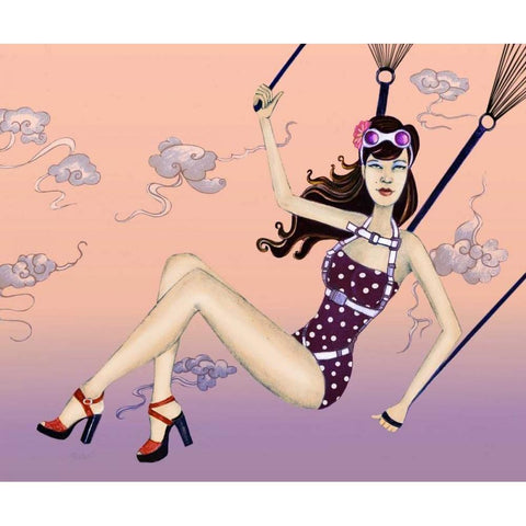 Susie Gold Ornate Wood Framed Art Print with Double Matting by Goddess, Jami