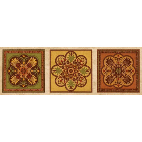 Classical Tiles IV White Modern Wood Framed Art Print by Oliver, Jenny