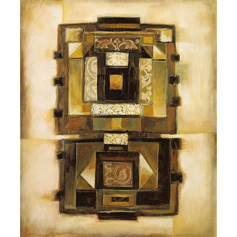Patterns II Gold Ornate Wood Framed Art Print with Double Matting by Parsons, Jonathan