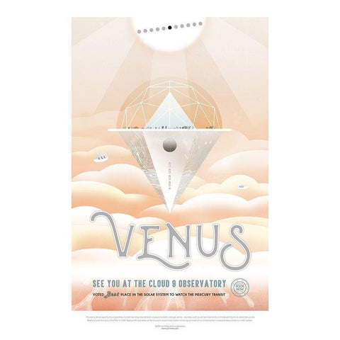 Venus White Modern Wood Framed Art Print by JPL