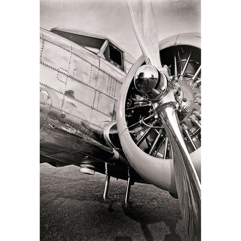 Lockheed 12A Electra Junior Gold Ornate Wood Framed Art Print with Double Matting by Slemp, John