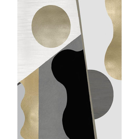 Cadence I Black Modern Wood Framed Art Print with Double Matting by Thompson, Justin