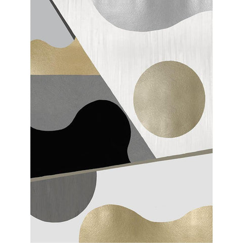 Cadence II White Modern Wood Framed Art Print by Thompson, Justin