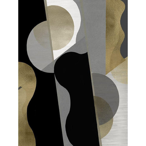 Cadence IV White Modern Wood Framed Art Print by Thompson, Justin