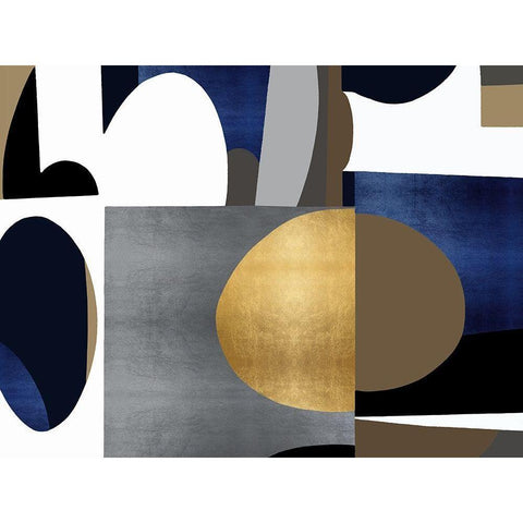 Mid Century Motion I White Modern Wood Framed Art Print by Thompson, Justin
