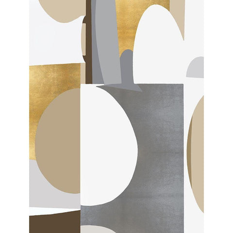 New Day Movement I Black Modern Wood Framed Art Print with Double Matting by Thompson, Justin