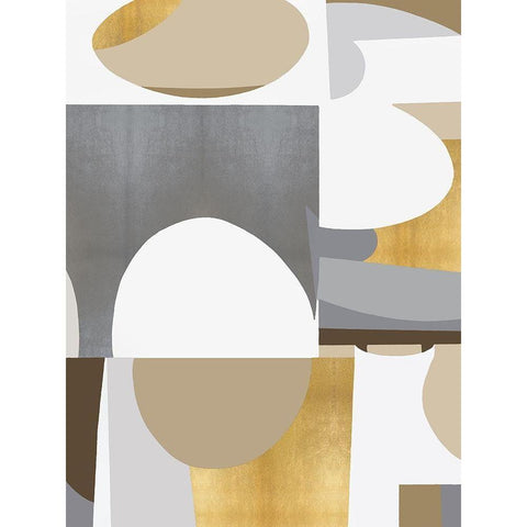 New Day Movement II Black Modern Wood Framed Art Print with Double Matting by Thompson, Justin