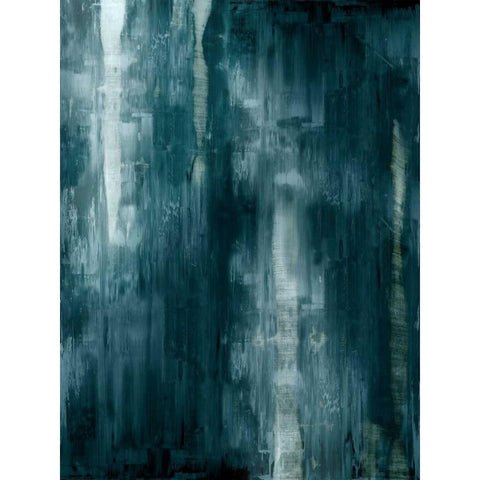 Cerulian Gradation  Black Modern Wood Framed Art Print by Turner, Justin