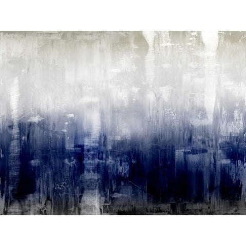 Textural Black Modern Wood Framed Art Print with Double Matting by Turner, Justin