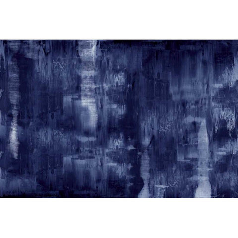 Textural in Indigo  White Modern Wood Framed Art Print by Turner, Justin