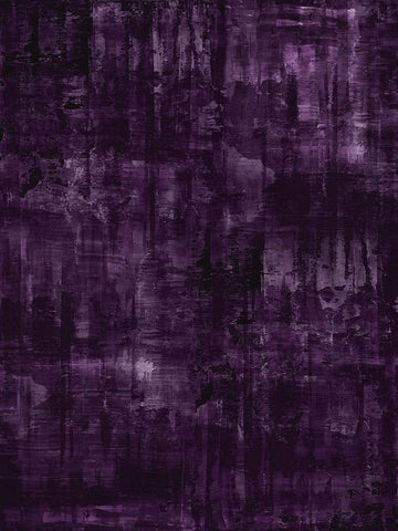 Midnight Amethyst Black Ornate Wood Framed Art Print with Double Matting by Turner, Justin