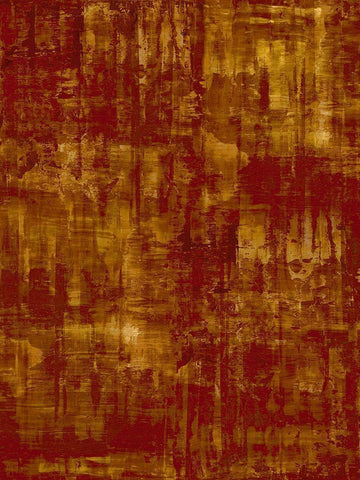 Amber on Red White Modern Wood Framed Art Print with Double Matting by Turner, Justin