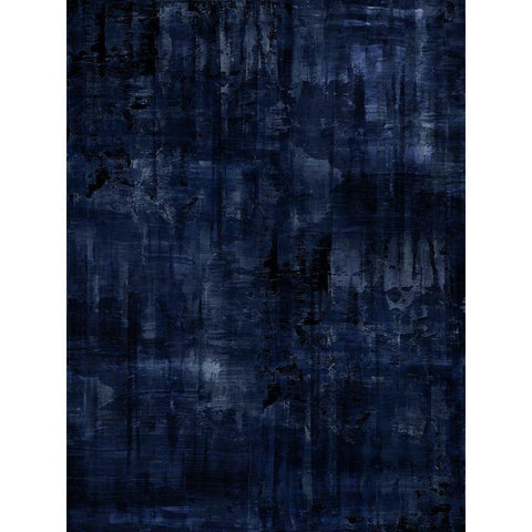 Midnight Blue White Modern Wood Framed Art Print by Turner, Justin