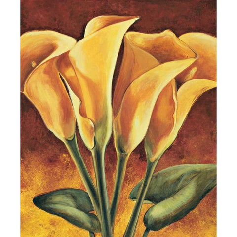 Calas Gold Ornate Wood Framed Art Print with Double Matting by Becker, Karin