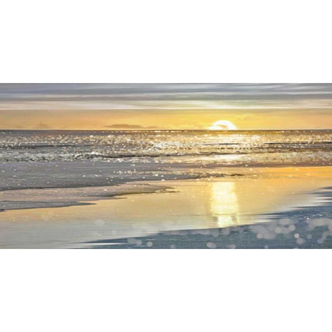 That Sunset Moment White Modern Wood Framed Art Print by Carrigan, Kate