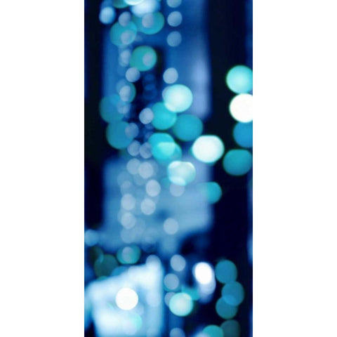 Brilliant Blue Triptych I Black Modern Wood Framed Art Print with Double Matting by Carrigan, Kate