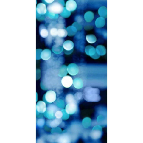 Brilliant Blue Triptych III Black Modern Wood Framed Art Print with Double Matting by Carrigan, Kate