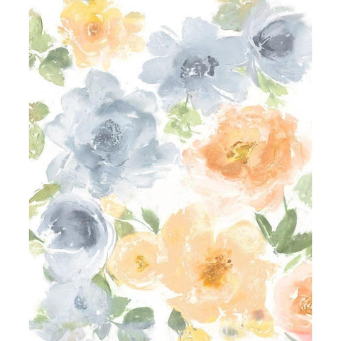 Springtime Floral III Gold Ornate Wood Framed Art Print with Double Matting by Morris, Kelsey