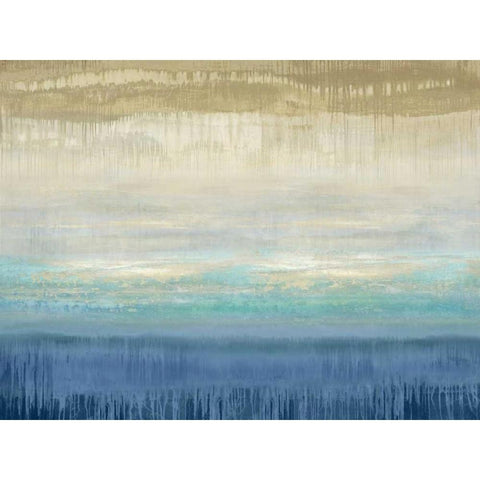 Serene I Black Modern Wood Framed Art Print with Double Matting by Flynn, Karrie