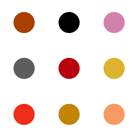 Circle Three Mix Black Ornate Wood Framed Art Print with Double Matting by Langdon, Karl