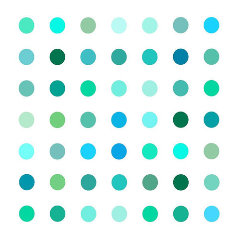 Circle Seven Green Gold Ornate Wood Framed Art Print with Double Matting by Langdon, Karl