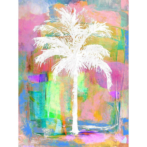 Abstract Palm II White Modern Wood Framed Art Print by Blake, Madeline