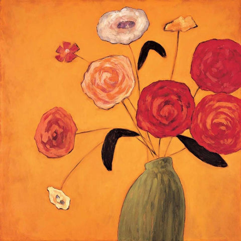 Mojo I Black Modern Wood Framed Art Print with Double Matting by Olsen, Katy