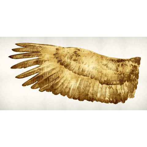 Golden Wing I Gold Ornate Wood Framed Art Print with Double Matting by Bennett, Kate