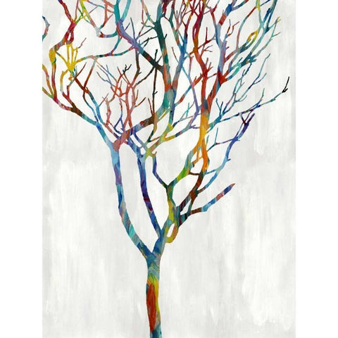 Branches I White Modern Wood Framed Art Print by Webster, Kyle