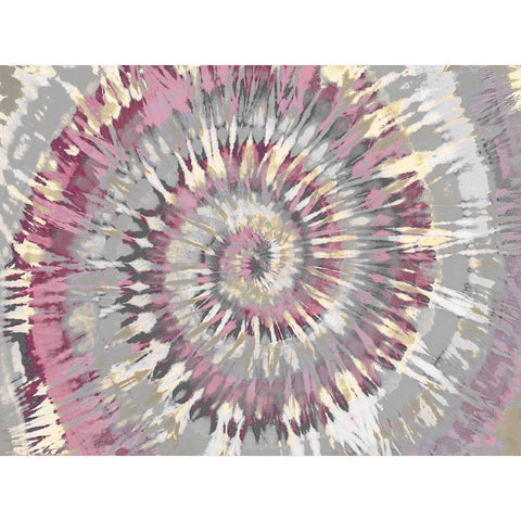 Tie Dye Pink White Modern Wood Framed Art Print by Kearns, Molly