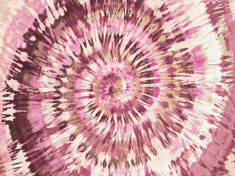 Tie Dye Pink II Black Ornate Wood Framed Art Print with Double Matting by Kearns, Molly