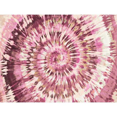 Tie Dye Pink II Gold Ornate Wood Framed Art Print with Double Matting by Kearns, Molly