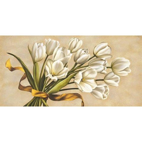 Bouquet perla White Modern Wood Framed Art Print by Corradini, Lisa