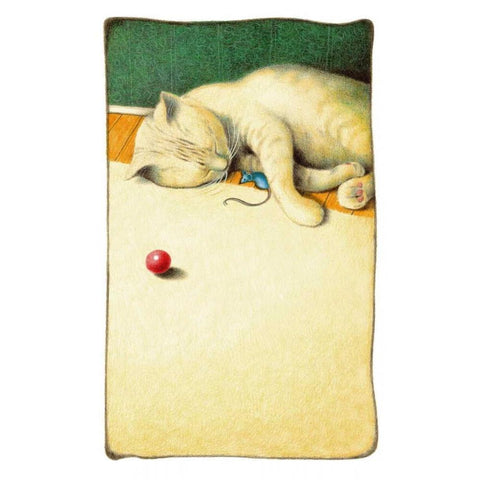 Afternoon Nap White Modern Wood Framed Art Print by Seeley, Laura