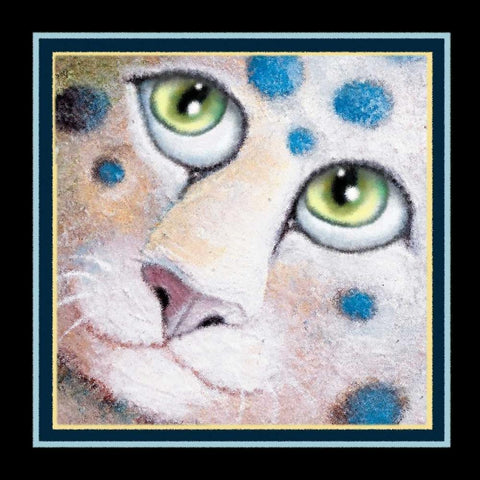 Best Friends (Detail Blue) Black Modern Wood Framed Art Print with Double Matting by Seeley, Laura