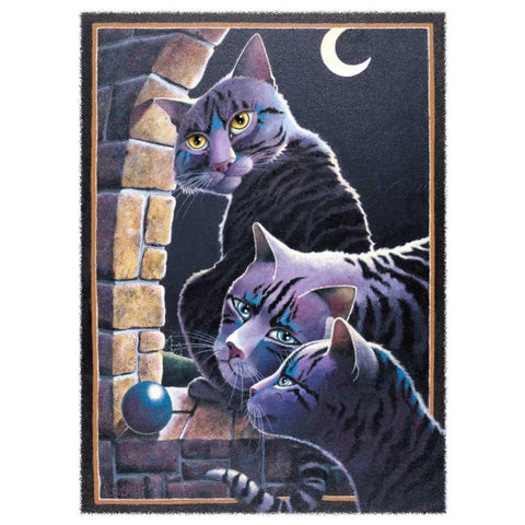 Black Magic Black Modern Wood Framed Art Print by Seeley, Laura