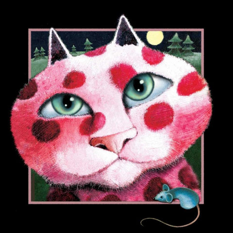 Cherries Jubilee (Black) Black Modern Wood Framed Art Print with Double Matting by Seeley, Laura