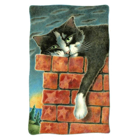 Chimney Sweep Black Modern Wood Framed Art Print with Double Matting by Seeley, Laura