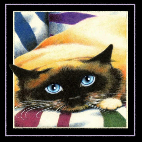 Crossroads (Black) Black Modern Wood Framed Art Print with Double Matting by Seeley, Laura