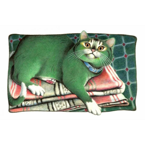 Emerald Queen Black Modern Wood Framed Art Print with Double Matting by Seeley, Laura