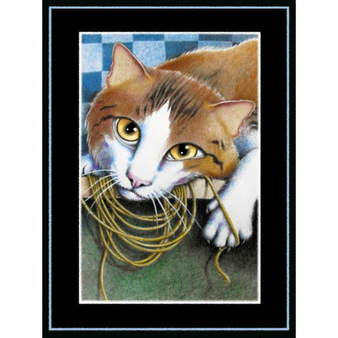 Hanging on Your Every Word Gold Ornate Wood Framed Art Print with Double Matting by Seeley, Laura