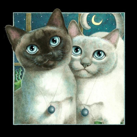 Nights in White Satin (Black) Black Ornate Wood Framed Art Print with Double Matting by Seeley, Laura