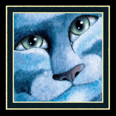 Party Night (Detail Blue) White Modern Wood Framed Art Print by Seeley, Laura