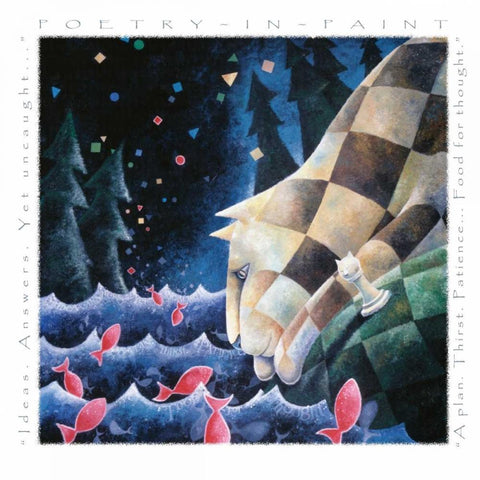 Food for Thought-Poetry in Pai White Modern Wood Framed Art Print by Seeley, Laura