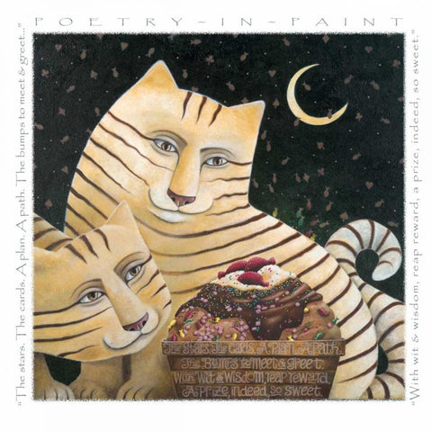 So Sweet-Poetry in Paint White Modern Wood Framed Art Print with Double Matting by Seeley, Laura